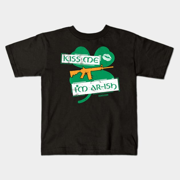 Kiss Me I'M Ar-Ish W C - St. Patrick'S Day Kids T-Shirt by Ro Go Dan